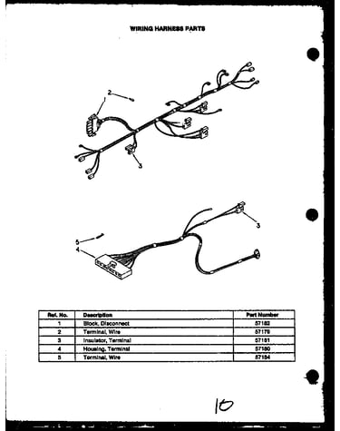 Wiring harness parts