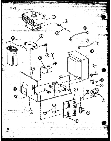 Magnetron/resistor/fuse