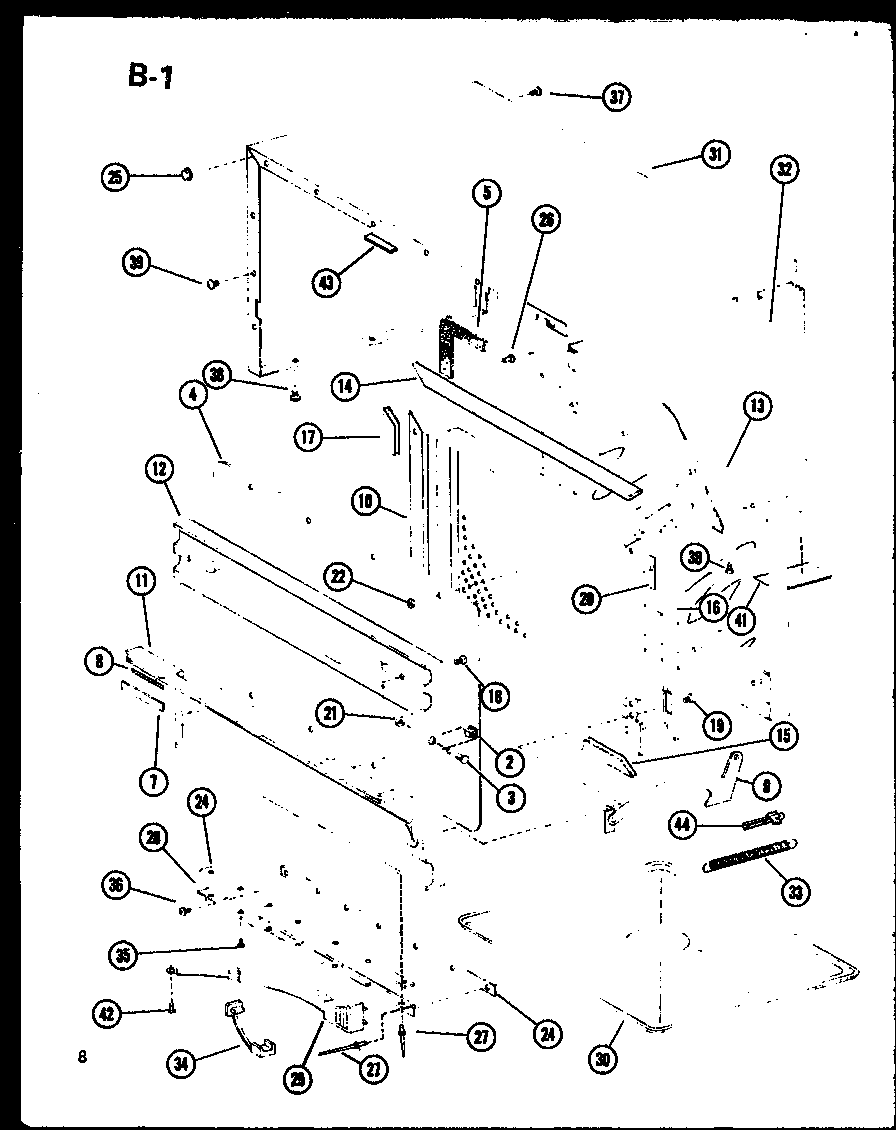 Outer cabinet