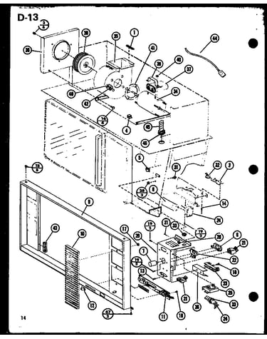 Wiring harness/capacitor/blower