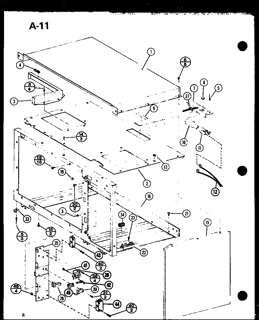 Outer cabinet/switch
