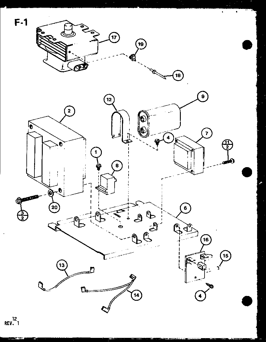Magnetron/transformer
