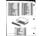 Caloric MWD365 outer cover/grill diagram