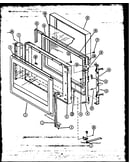 Microwave oven door parts (mwr214)