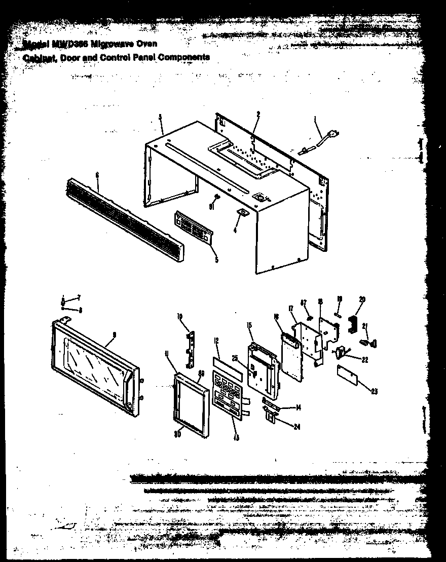 CABINET/DOOR/CONTROL PANEL