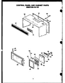 Control panel and cabinet parts