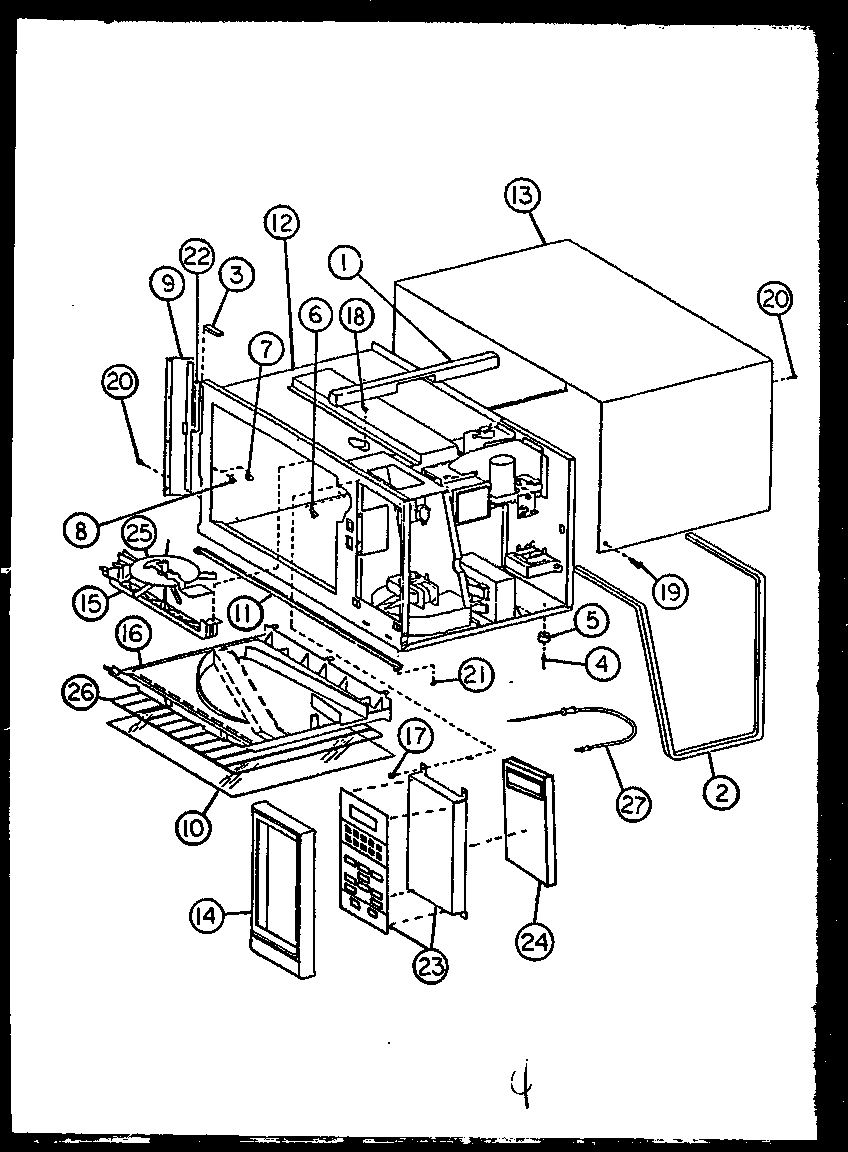 Antenna/keyboard assembly