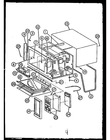 Antenna/keyboard assembly