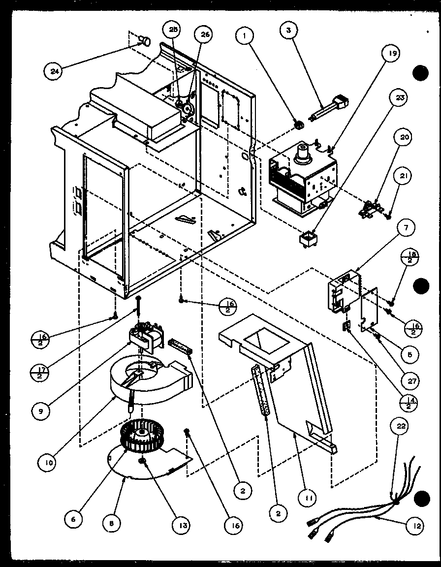 Blower/magnetron
