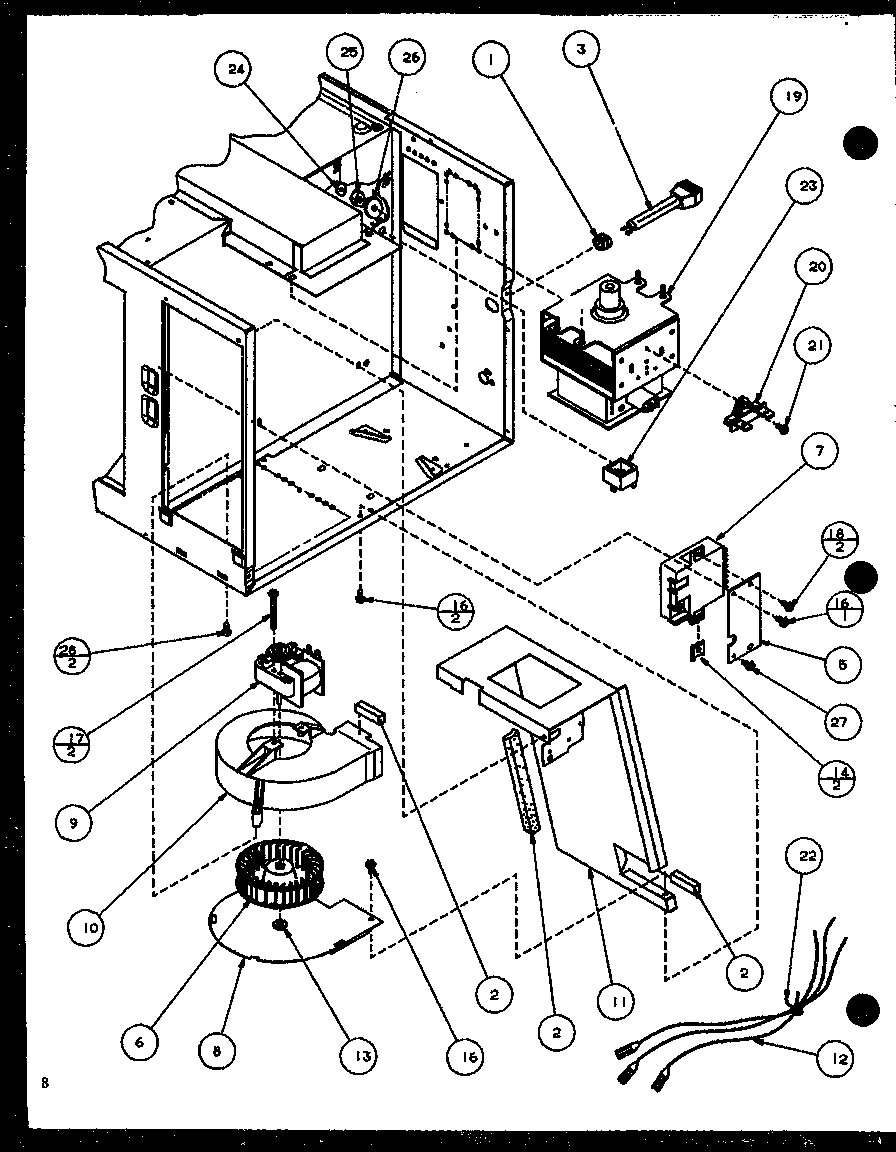 Blower/magnetron