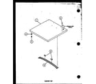 Amana TEA800/P75752-5W cabinet top diagram