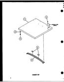 Cabinet top (tea400/p77041-2w) (tga400/p77041-5w) (tea600/p77041-3w) (tga600/p77041-6w) (tea800/p77041-4w) (tga800/p77041-7w) (tea300/p77041-1w)