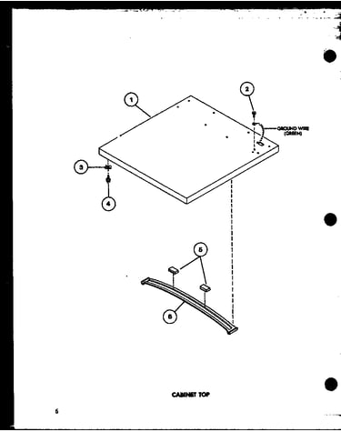 Cabinet top (tea400/p77041-2w) (tga400/p77041-5w) (tea600/p77041-3w) (tga600/p77041-6w) (tea800/p77041-4w) (tga800/p77041-7w) (tea300/p77041-1w)