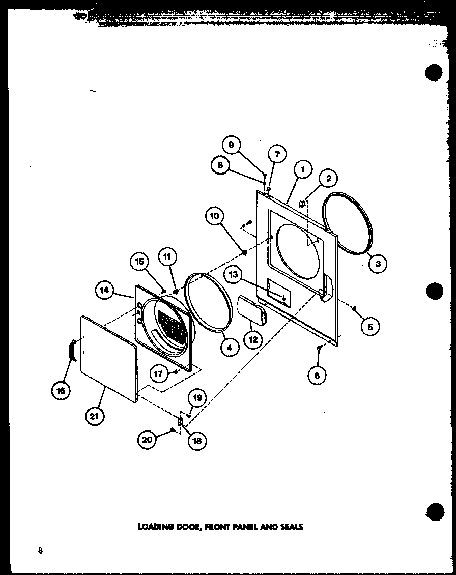 Loading door (tea400/p77041-2w) (tga400/p77041-5w) (tea600/p77041-3w) (tga600/p77041-6w) (tea800/p77041-4w) (tga800/p77041-7w) (tea300/p77041-1w)