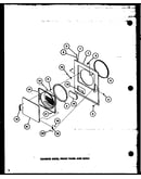 Loading door (lg2811/p7804802w) (le2910/p7804803w) (lg2911/p7804804w) (led850/p7804805w) (lgd851/p7804806w) (led950/p7804807w) (lgd951/p7804808w) (le2810/p7804801w)