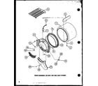 Amana LE2910/P7804803W front bulkhead (lg2811/p7804802w) (le2910/p7804803w) (lg2911/p7804804w) (led850/p7804805w) (lgd851/p7804806w) (led950/p7804807w) (lgd951/p7804808w) (le2810/p7804801w) diagram