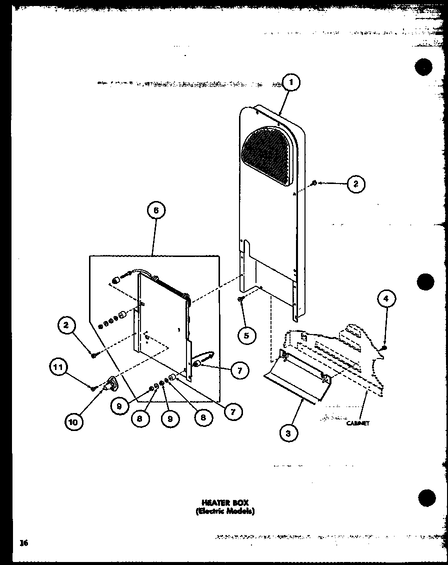 HEATER BOX ( ELECTRIC MODELS) (LE2910/P7804803W) (LED850/P7804805W) (LED950/P7804807W) (LE2810/P7804801W)