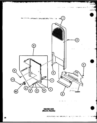 Heater box ( electric models) (le2910/p7804803w) (led850/p7804805w) (led950/p7804807w) (le2810/p7804801w)
