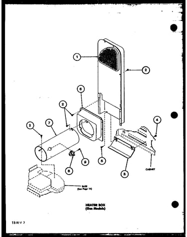 Heater box (gas models) (lgd251/p7762208w) (lgd251/p7762212w) (lgd251/p7762232w)