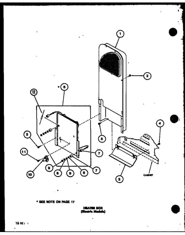 Heater box (electric models) (led850/p7804809w) (led950/p7804811w) (led950/p7804827w)
