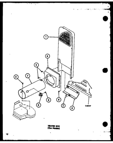 Heater box (gas models) (lg1112/p7762226w) (lg2412/p7762228w) (lg2512/p7762230w)