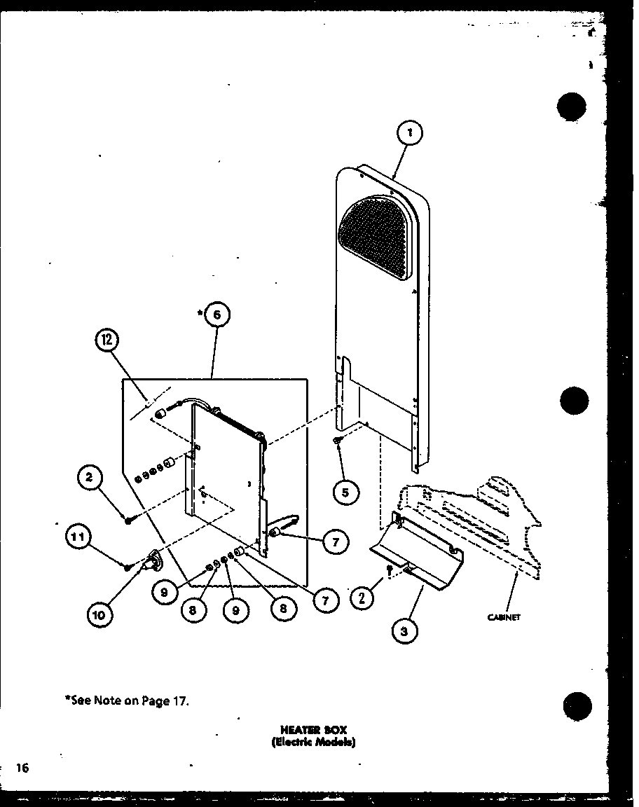 Heater box (electric models) (led302/p7762221w) (led302/p77622221w)
