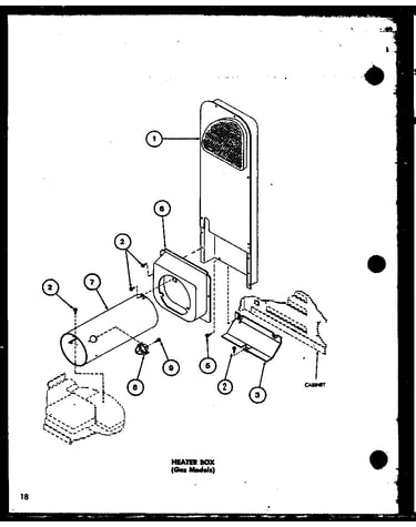Heater box (gas models) (lgd312/p7762222w)