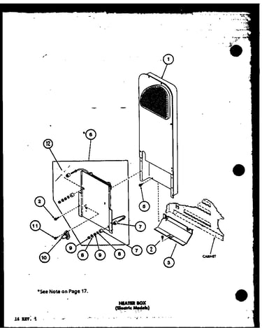 Heater box (electric models) (led502/p7762223w)