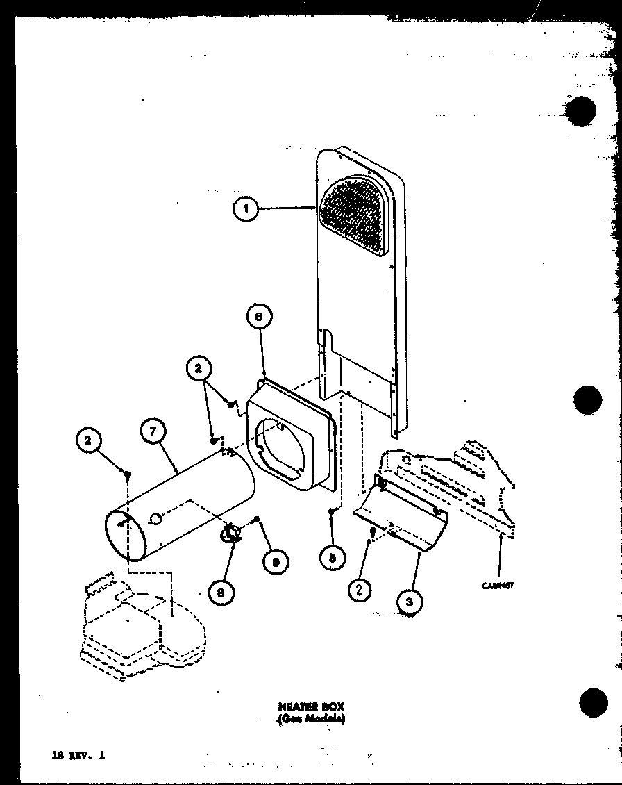 Heater box (gas models) (lgd512/p7762224w)