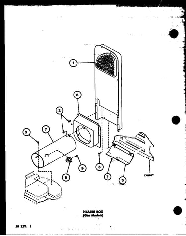 Heater box (gas models) (lgd512/p7762224w)
