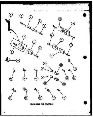 Power cord and terminals (lgd512/p7762224w)