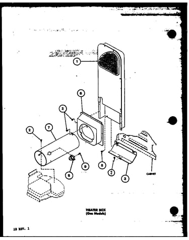 Heater box (gas models) (lgd912/p7804820w)