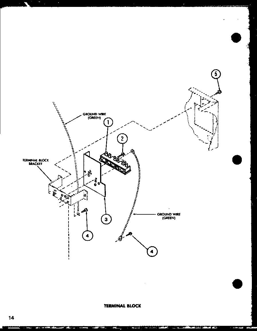 Terminal block (ce2402/p7762235w) (ce2402/p7762335w)