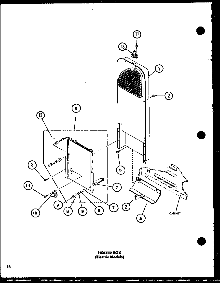 Heater box (electric models) (ce2402/p7762235w) (ce2402/p7762335w)