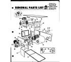 Amana OH125MA replacement parts diagram