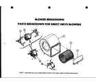 Amana GS150BH blower breakdown diagram