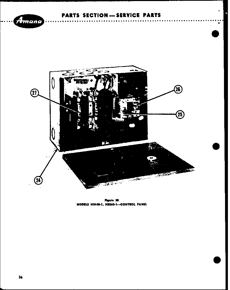 CONTROL PANEL (HR448-1) (HR560-1)