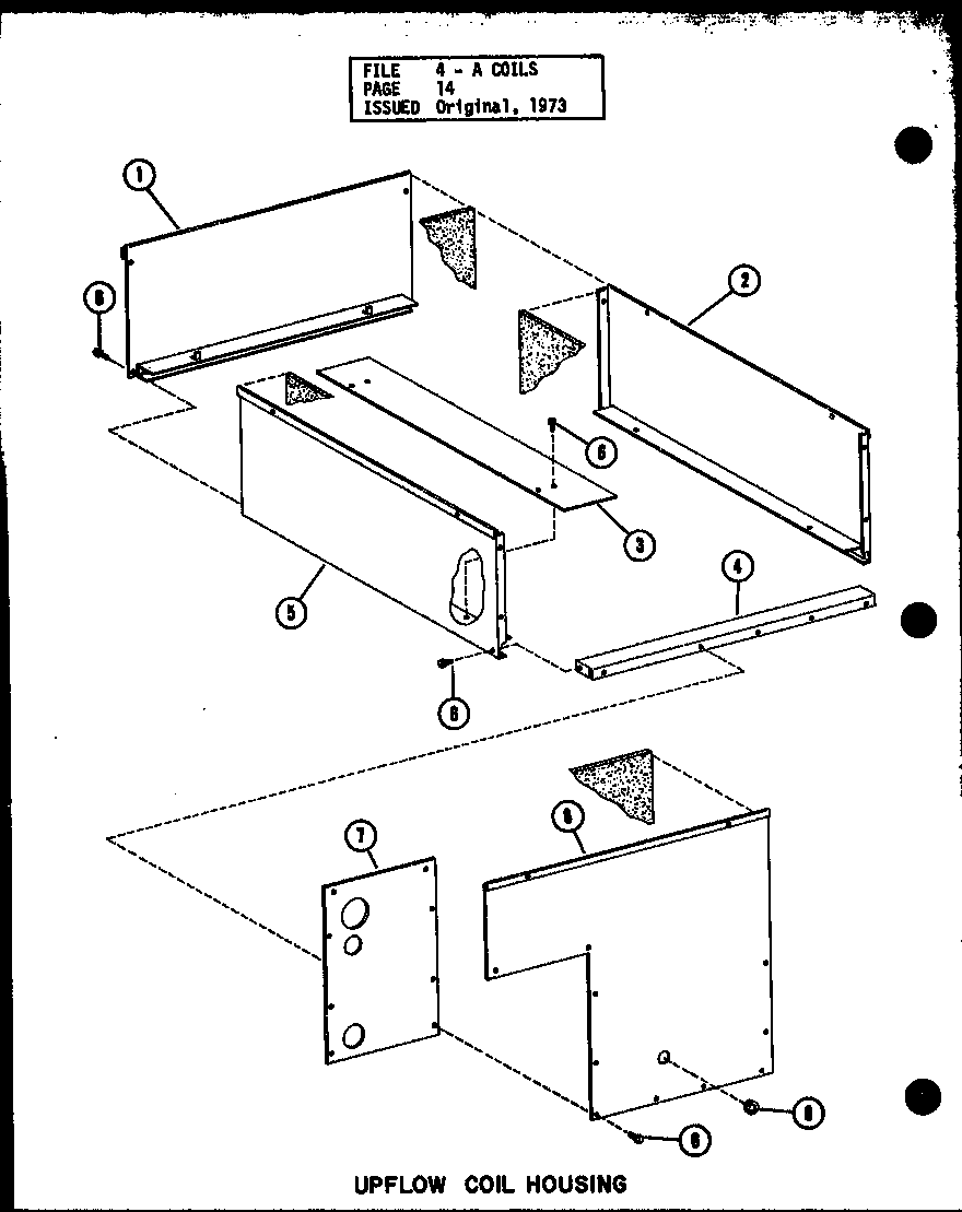 Uplow coil housing (d54921-16/p54921-16c) (d54921-20/p54921-20c) (d54921-21/p54921-21c) (d54921-24/p54921-24c) (d54921-28/p54921-28c)