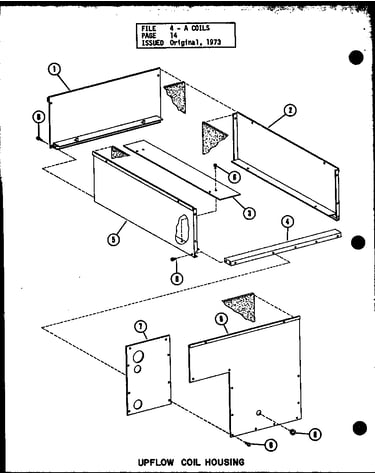 Uplow coil housing (d54921-16/p54921-16c) (d54921-20/p54921-20c) (d54921-21/p54921-21c) (d54921-24/p54921-24c) (d54921-28/p54921-28c)