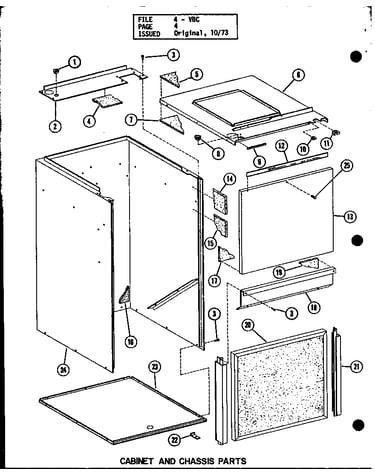 Cabinet and chasis parts (vbc-18ct-1j/p54878-1c) (vbc-18ct-1j/p54878-7c) (vbc-23ct-1j/p54878-2c) (vbc-23ct-1j/p54878-8c) (vbc-30ct-1j/p54878-3c) (vbc-30ct-1j/p54878-9c) (vbc-35ct-1j/p54878-4c) (vbc-35ct-1j/p54878-10c)