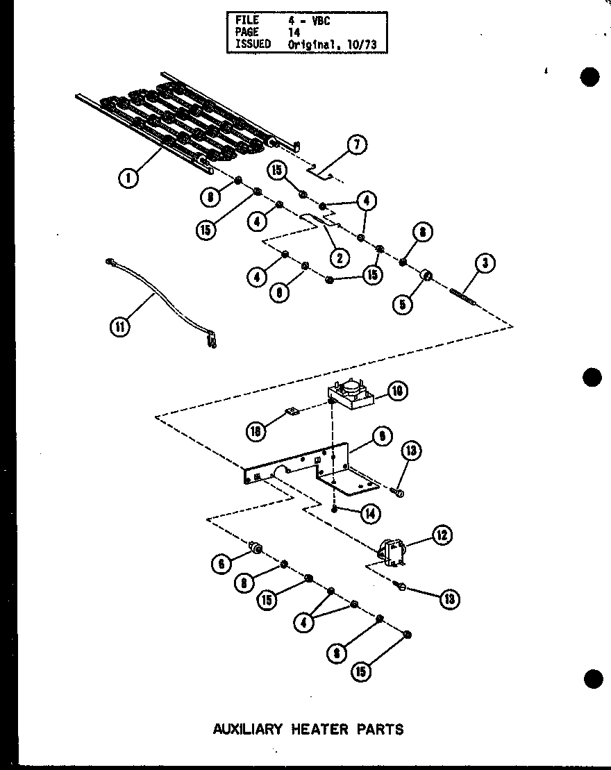 AUXILIARY HEATER PARTS (VBC-23/P54882-2) (VBC-18/P54882-2) (VBC-18/P54882-5) (VBC-23/P54882-5) (VBC-30/P54882-3) (VBC-35/P54882-3) (VBC-30/P54882-6) (VBC-35/P54882-6)