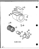 Blower parts (ebcu2410mc/p6752109c) (ebcu3610mc/p6752110c) (ebcu2410md/p6752111c) (ebcu3610md/p6752112c)