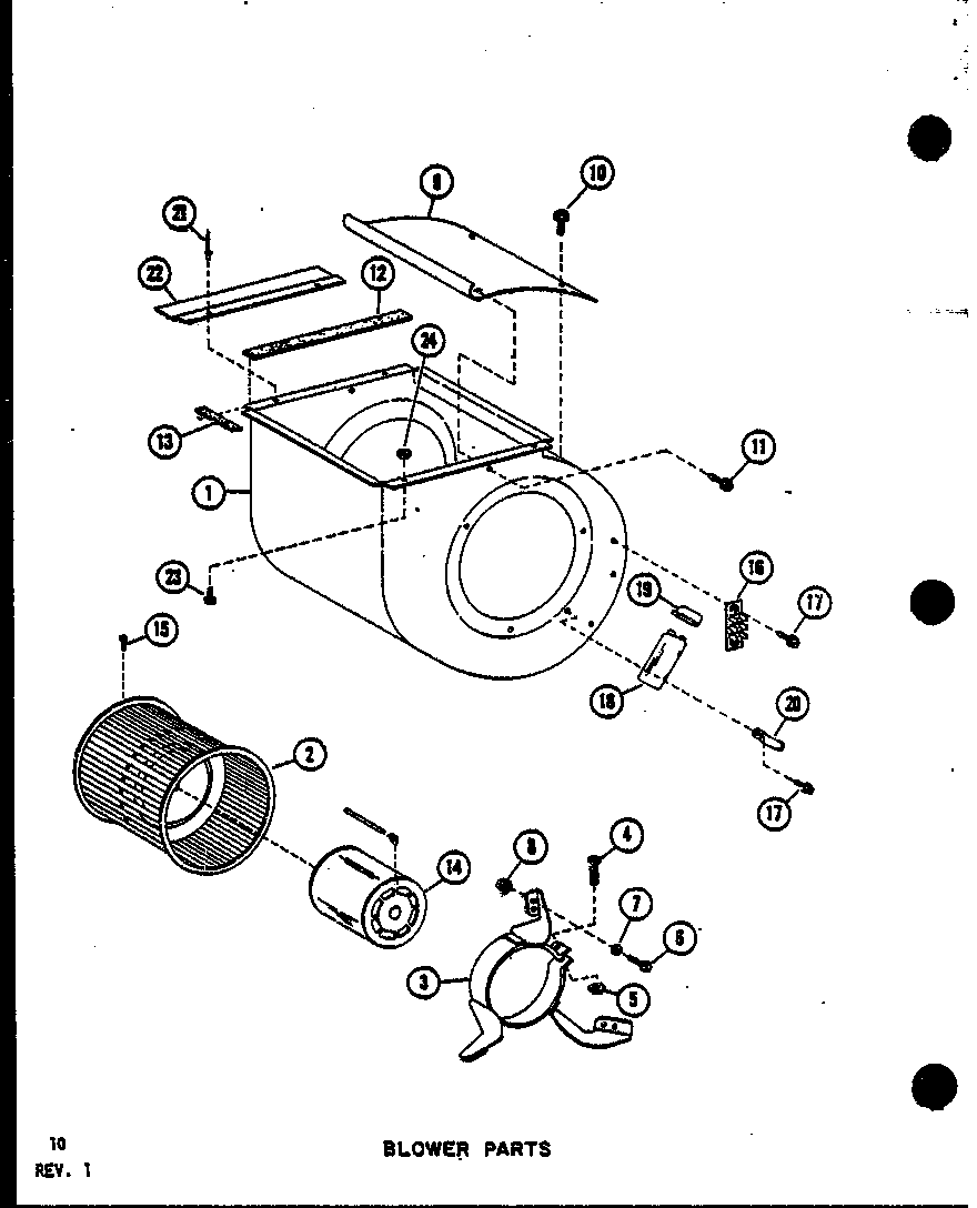 Blower parts (ebcc2400ma/p6752105c) (ebcc3600ma/p6752106c) (ebcc2400ma/p6752113c) (ebcc3600ma/p6752114c) (ebcc4800ma/p6752107c) (ebcc6000ma/p6752108c)