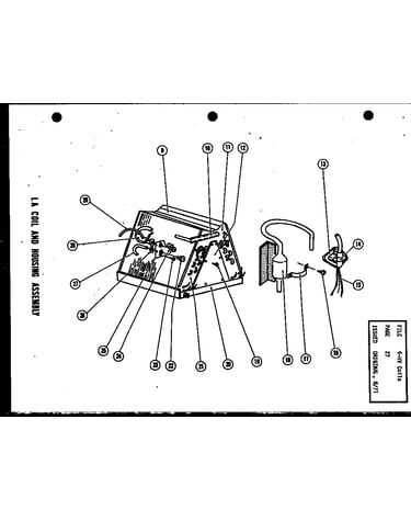 La coil and housingassembly (lah3a/p52799-2c)