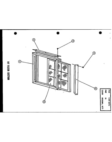 Rf filter section (rf2,3/p53802-1c) (rf4,5/p53802-2c) (rf4,5h/p53802-5c)