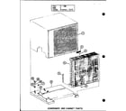 Amana CRH2.5-1/P58094-21C condenser and cabinet parts diagram
