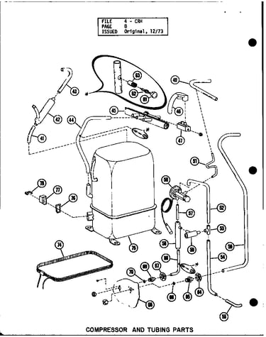 Compressor and tubing parts