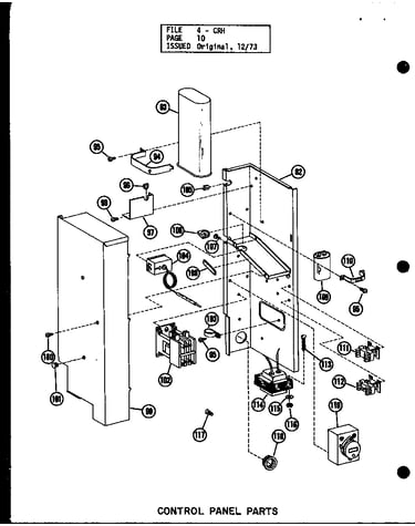 Control panel parts