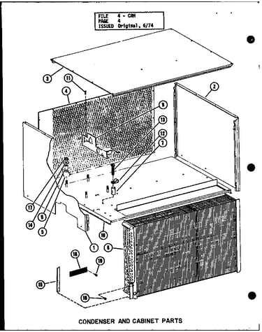 Condenser and cabinet parts (crh4-1/p58372-27c) (crh4-1/p58372-41c) (crh4-3/p58372-29c) (crh4-3/p58372-42c) (crh5-1/p58372-28c) (crh5-1/p58372-43c) (crh5-3/p58372-30c) (crh5-3/p58372-44c)