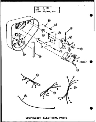 Compressor electrical parts (crh4-1/p58372-27c) (crh4-1/p58372-41c) (crh4-3/p58372-29c) (crh4-3/p58372-42c) (crh5-1/p58372-28c) (crh5-1/p58372-43c) (crh5-3/p58372-30c) (crh5-3/p58372-44c)